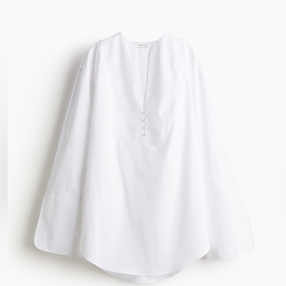 H&M A/W 2024 Loose Fit Tuxedo Shirt. XL - Picture 2 of 8